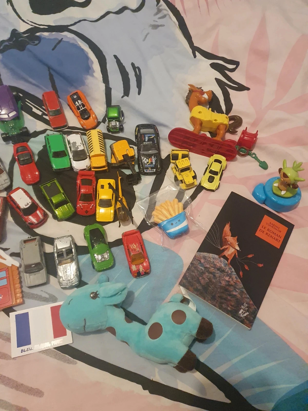 💜Set of 26 cars 1 helicopter, 1 book, toy and 1 plush – photo 3